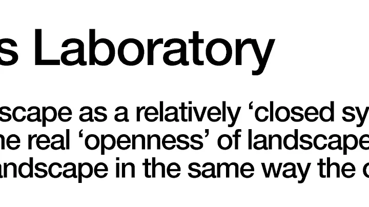 VT LAR - Dr. Shaun Rosier lecture Landscape as Lab...