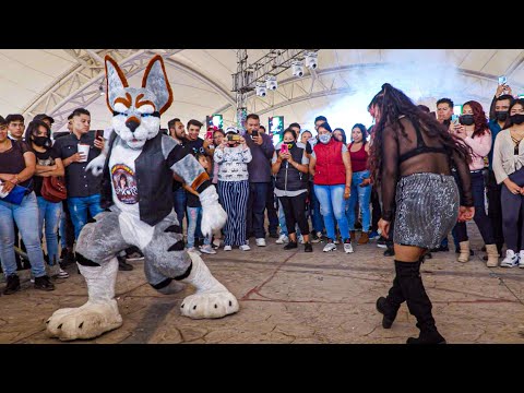 🚩ASI BAILA ROCK LA MUJER BIONICA Y SU MASCOTA CON SONIDO CHEROKEE RECINTO FERIAL DE CHIMALHUACAN