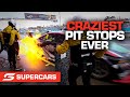 Craziest pit stop moments EVER | Supercars 2021