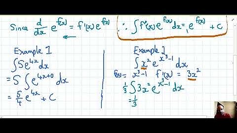 Indefinite Integration of Exponential Functions