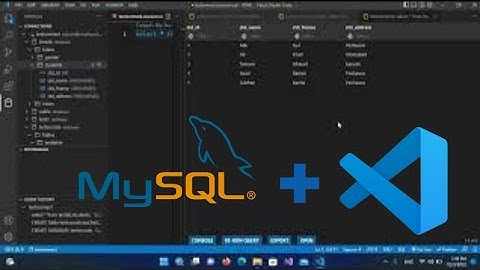 Verbinding maken met MySQL-database in Vscode met behulp van SQLTools - VS Code MySQL SQLTools-ex...