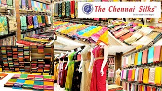 Chennai Silks New Arrival Soft Silk Saree 3000 To 8000 Range Wedding Tissue Silk Sarees Collection screenshot 4
