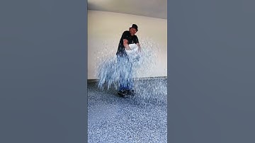 Epoxy & Polyaspartic Flake Garage Floor #epoxy #garage #garagefloor #floor