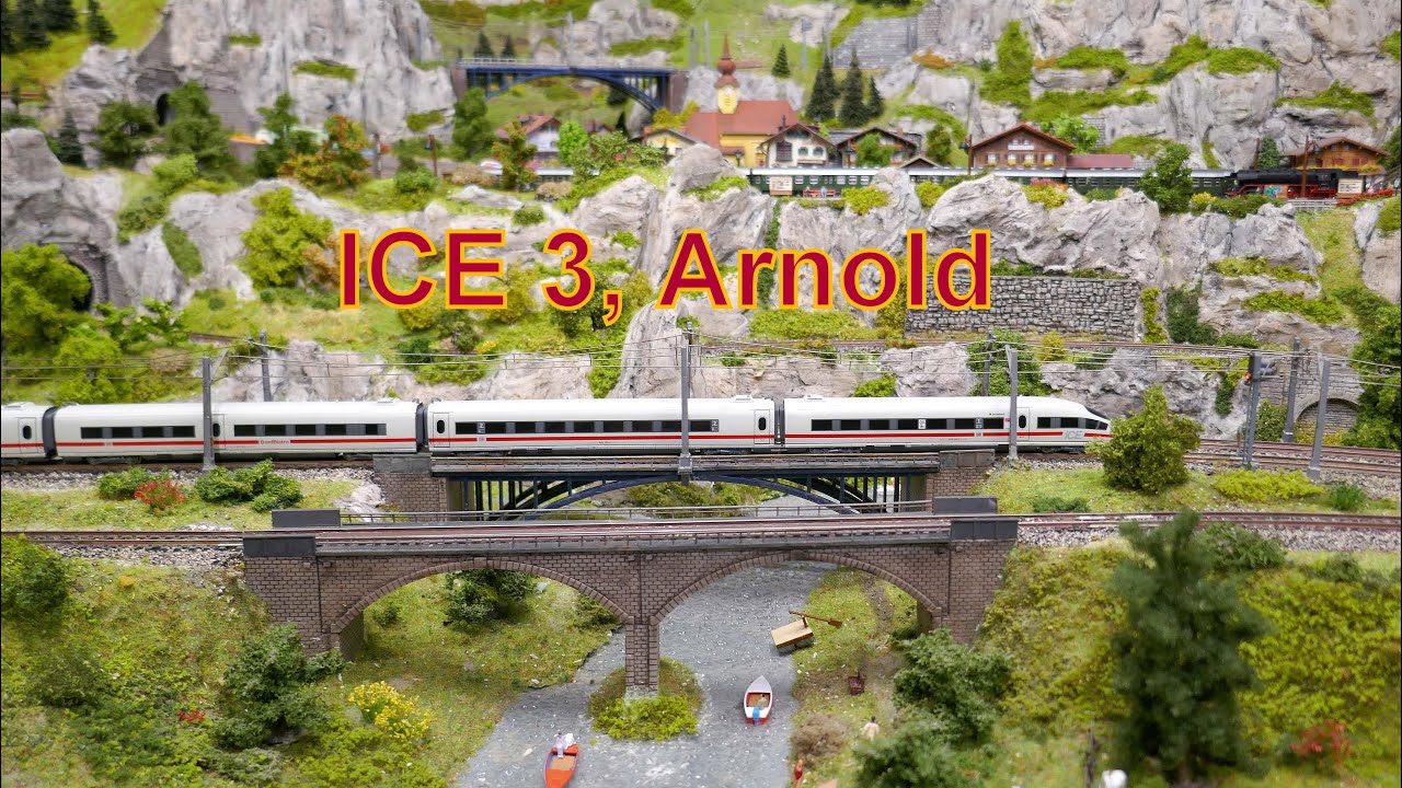 Arnold: der neue ICE 3: Fahreigenschaft, Zugkraft in Steigungen, Modellbahn, Spur N, Haftreifen