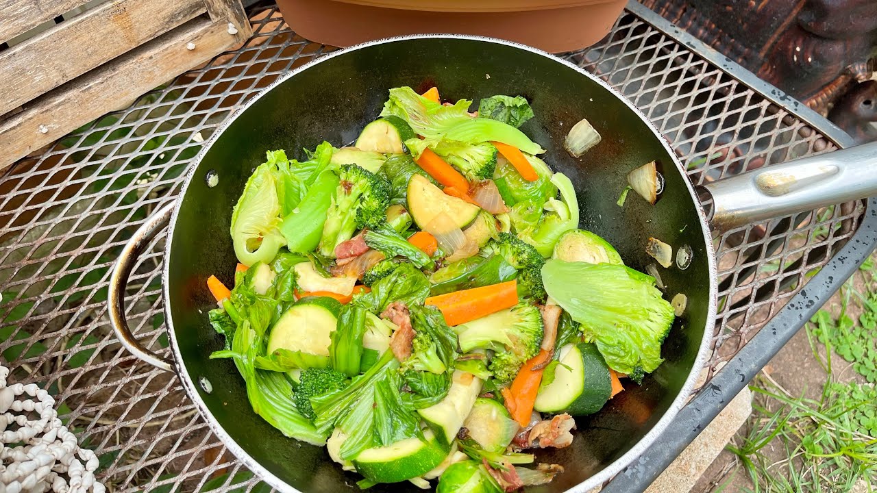 Bacon and Vegetable Stir Fry YouTube