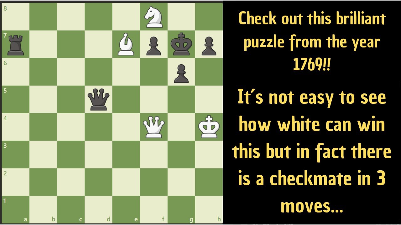 Absolutely brilliant checkmate in 3 moves! - YouTube