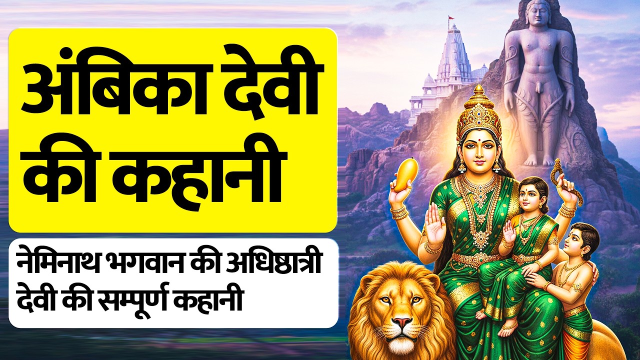 देवी अंबिका की पूरी कहानी - जैन कहानी - भगवान नेमिनाथ की अधिष्ठात्री देवी - Story of Ambika Devi