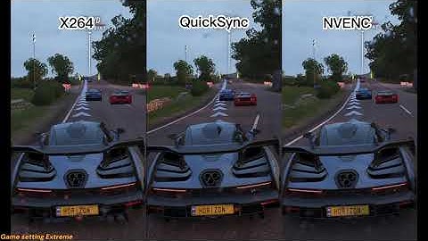 x264 vs NVENC vs QuickSync (comparison of encoders) | Forza Horizon 4