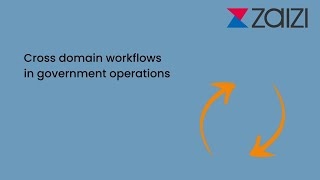 Cross domain workflows in government operations