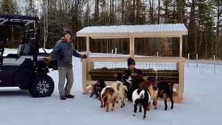 It's Finished! Building the BEST DIY portable HAY FEEDER w/ ROOF