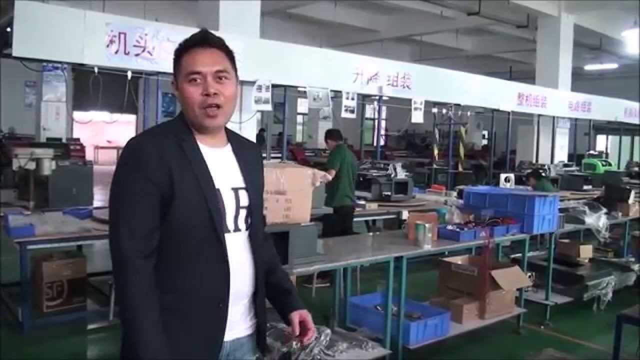 Factory Tour at Digital Flatbed Printer Factory Dongguan China