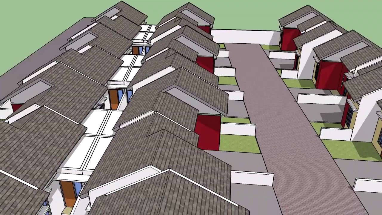 Desain Rumah Deret Jasa Site Plan