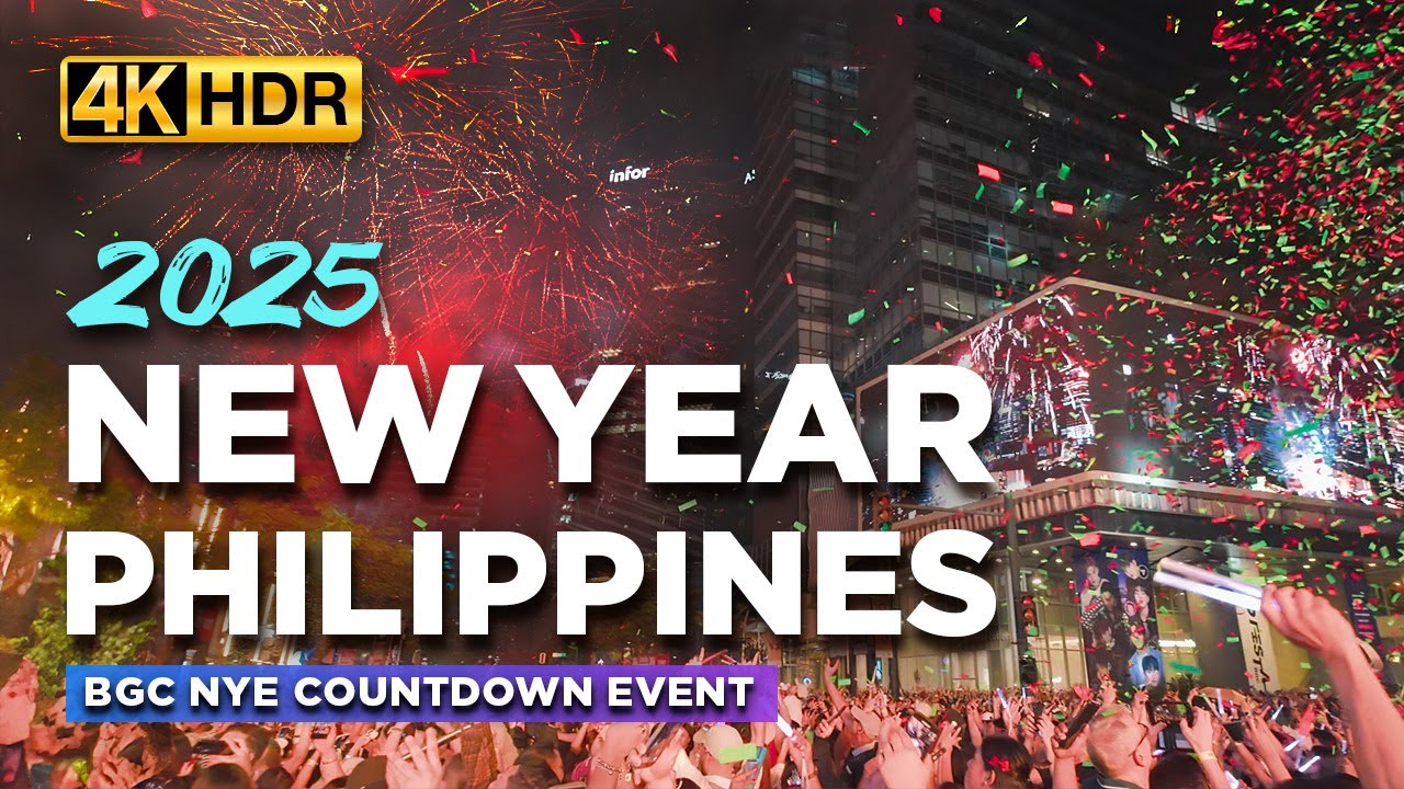 NEW YEAR PHILIPPINES 2025 | Watch the BGC NYE Countdown Event and Full Fireworks Show!