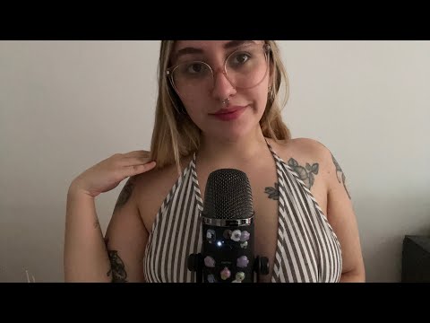 ASMR FABRIC SCRATCHING & MOUTH SOUNDS CON BLUE YETI 