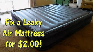 Fix Your Leaky Air Mattress For $2! by @GettinJunkDone