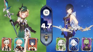 NATIONAL EMILIE BURNING & YELAN DRIVE HYPERBLOOM FULL STAR SPIRAL ABYSS 4.7