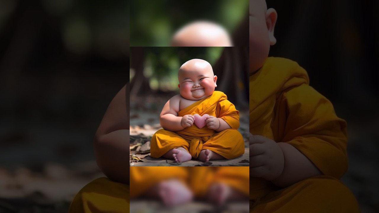 A Little Monk So Cute 