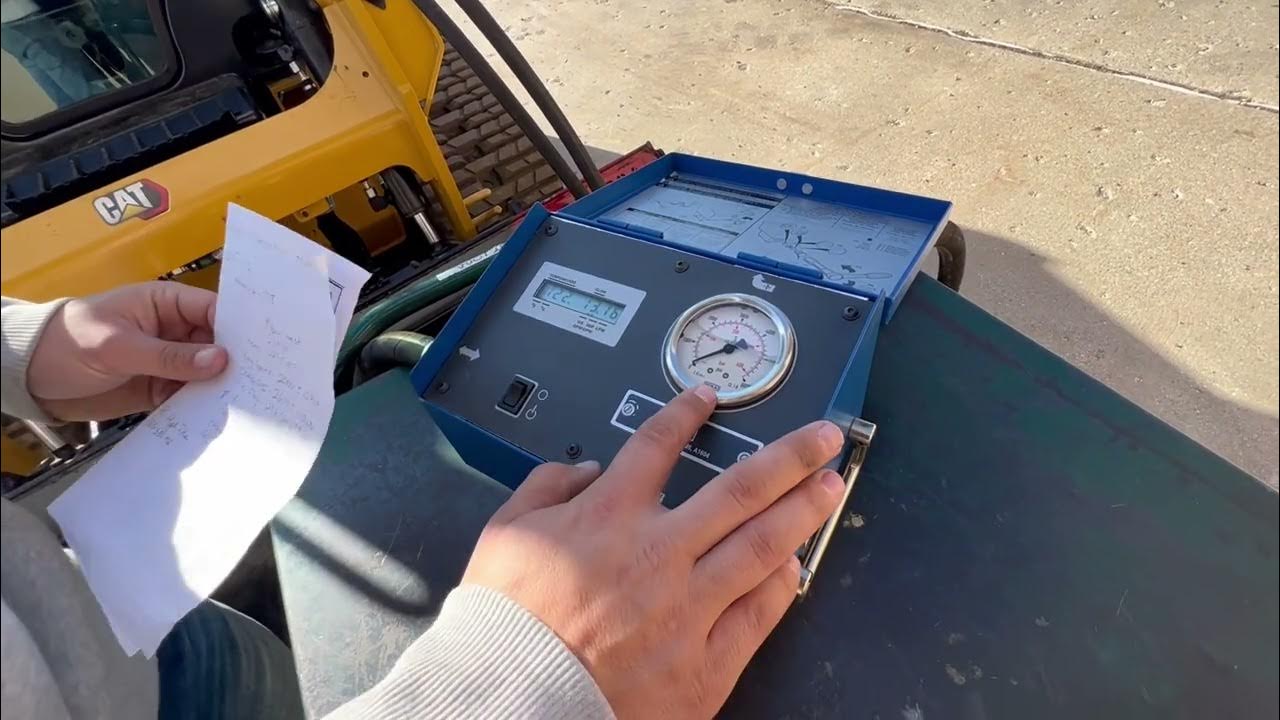hydraulic 239d flow test 3 YouTube