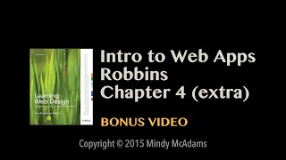 Intro to Web Apps Chapter 4 Bonus