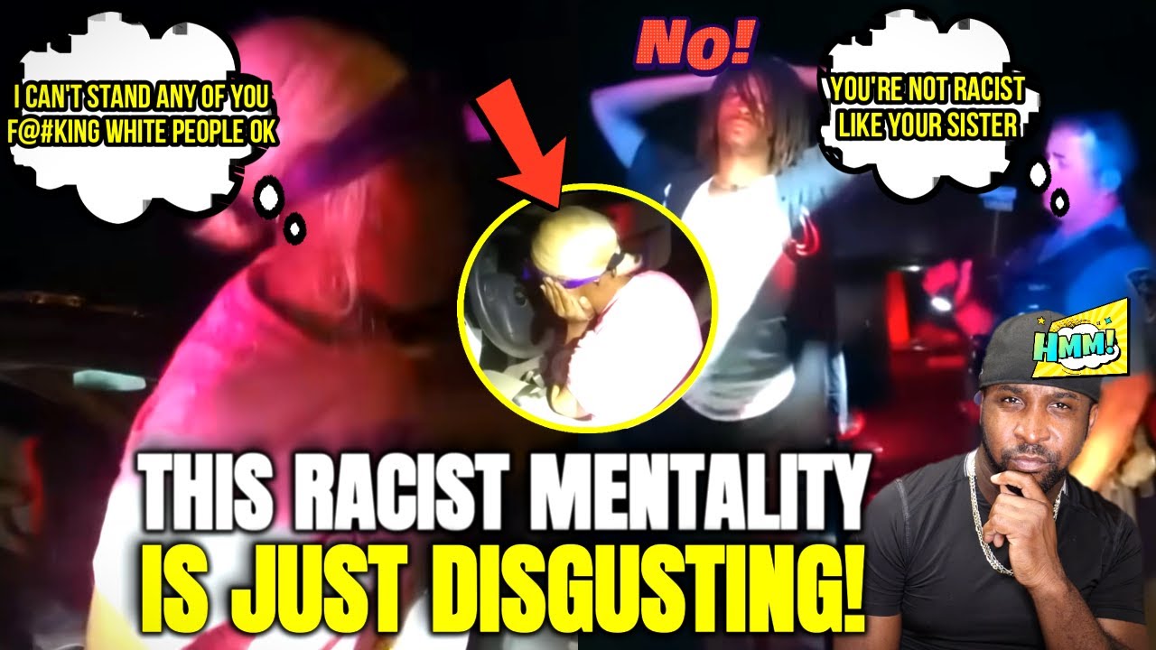 Расистка-афроамериканка напала на белого полицейского, остановившего её из-за просроченных номерн...