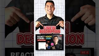 What is REACT HOOK FORM with Real Life Example #coding #project