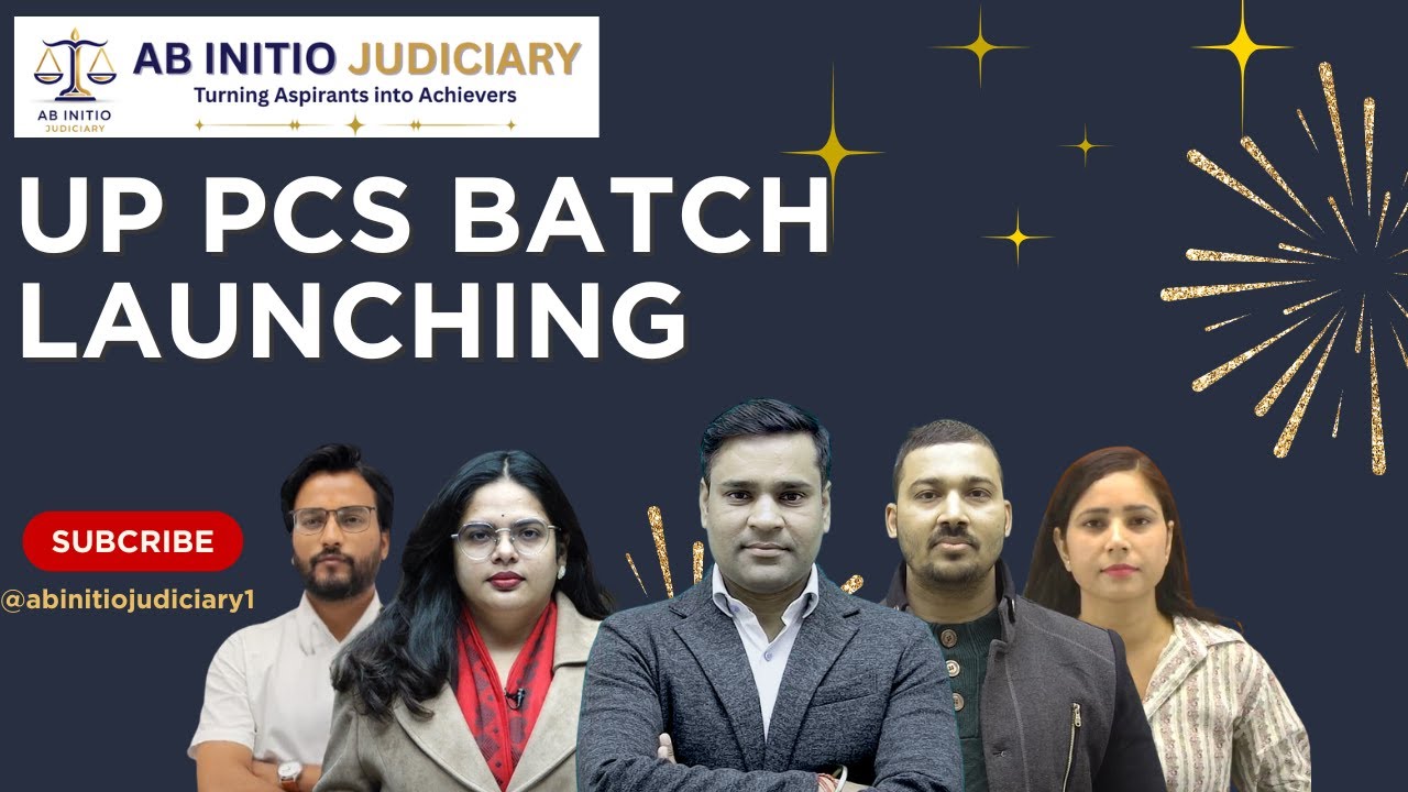 UP PCS BATCH LAUNCHING | Manish Sir | Ab Initio Judiciary