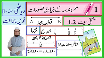 9th Class Urdu Medium||Chapter 1||Exercise 1.2||Maths-II(GEOMETRY)||Maharashtra Board
