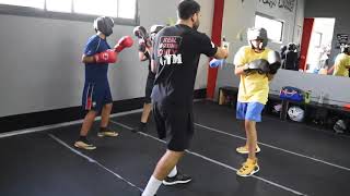 Teens boxing class