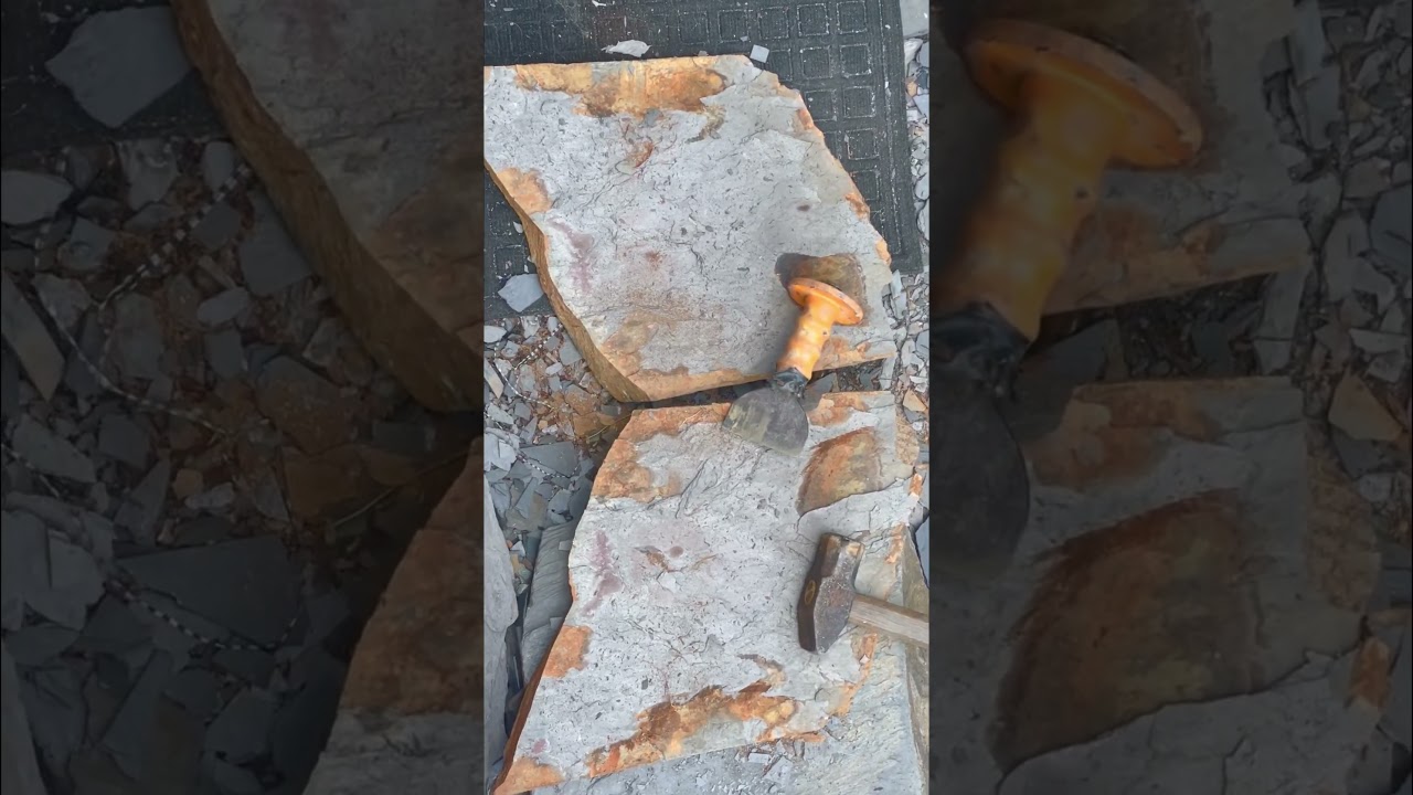 Hand Splitting slate.
