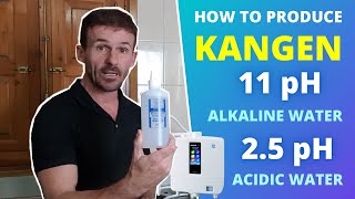 HOW TO PRODUCE KANGEN 11.5 pH ALKALINE WATER AND 2.5 pH ACIDIC WATER