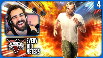 The CHAOS Never Ends! - GTA V Chaos Crossing Every 100 Meters Mod (Part 4) - (VOD)