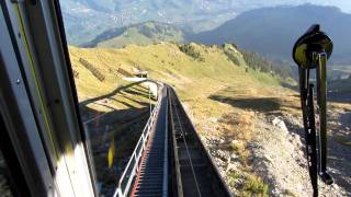 Abfahrt mit der Niesen Bahn - Schweiz