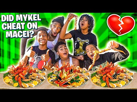 DID MYKEL CHEAT ON MACEI Q&A SEAFOOD MUKBANG