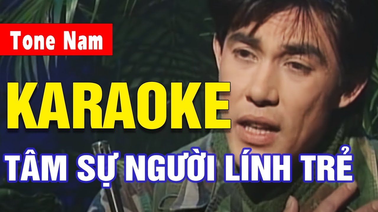 Tâm Sự Người Lính Trẻ Karaoke Tone Nam | Bảo Tuấn | Asia Karaoke Beat Chuẩn