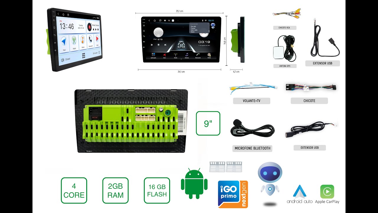 ガーディ　web カードe MULTIMÍDIA I-CARPAD 9”,10” TWINCAN TW-39216 ANDROID 10/2GB RAM