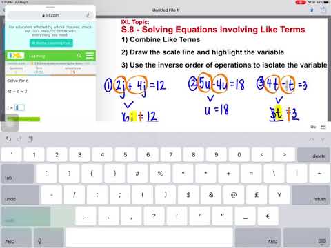 IXL S.8: Solve