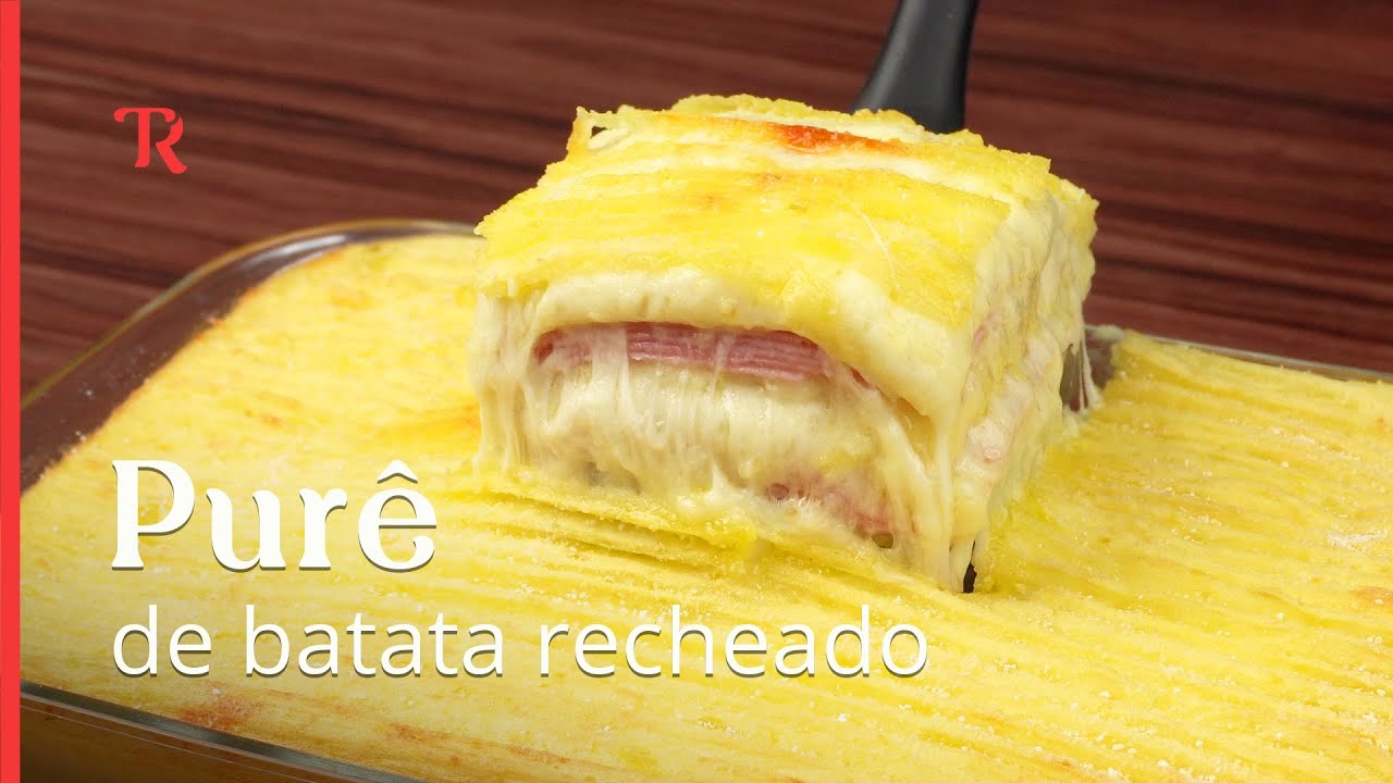 Faça agora o purê de batata recheado assim e surpreenda toda a sua família!