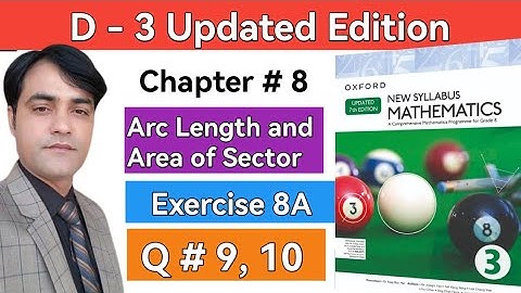 Exercise 8A Question 9 & 10 II New Syllabus Mathematics Book D3 Updated Edition #taleem