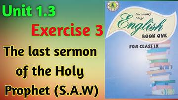 Exercise 3 rules of conditional sentences unit 1.3 class 9 new English book | Sindh board | unit 1.3