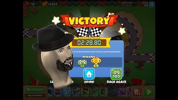 Bloons TD6 Race in 2:28! { Broom Broom } Gangster Time.... lolz