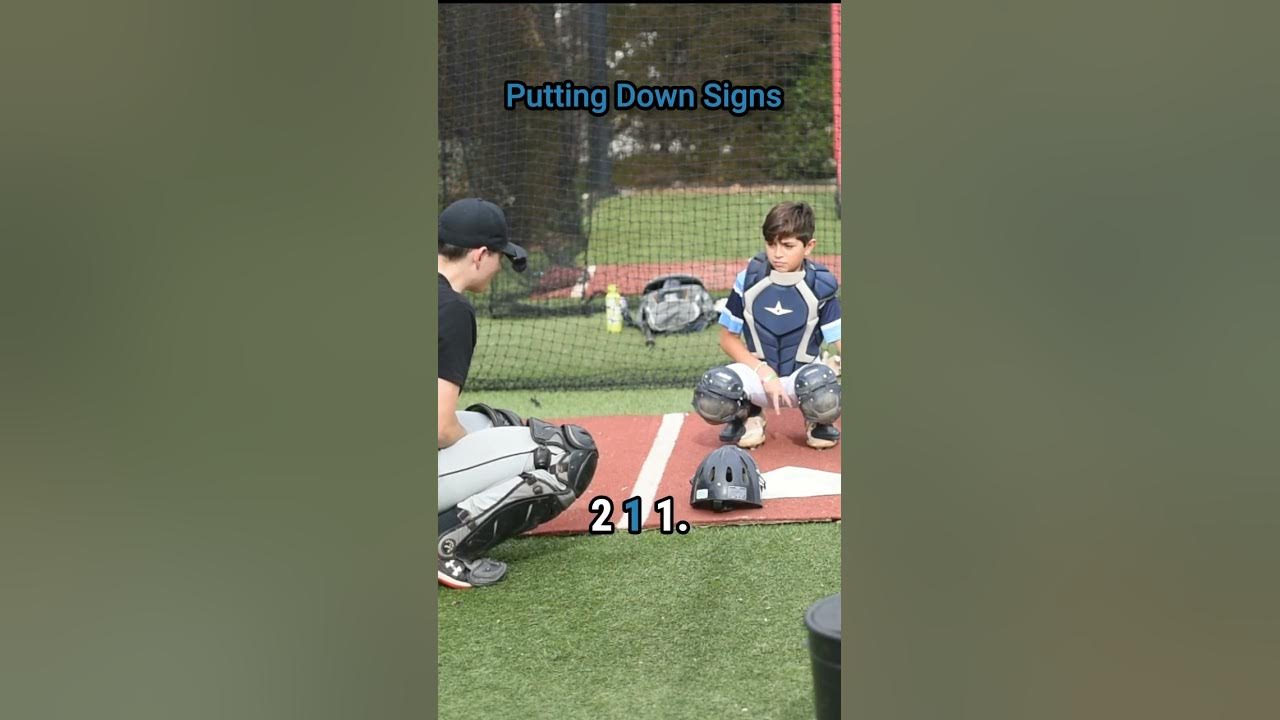 How to give catchers signs to the pitcher YouTube