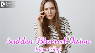 Blurred Vision all of a sudden Causes, Diagnosis & Treatment-Dr. Sriram Ramalingam | Doctors' Circle