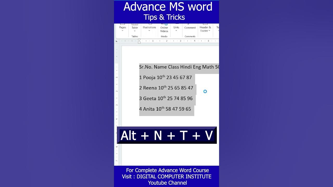 How to convert ms word data to table ms word tips and tricks 