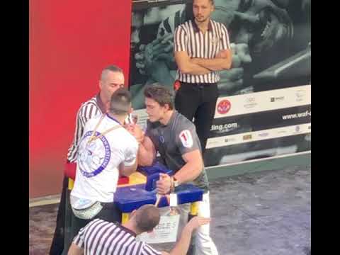 Geoff Hale ( USA ) vs Arthur Makarov ( RUS ) World Armwrestling Championship 2019 Explosive power