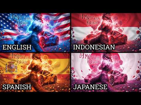 Montagem Rugada English vs Spanish vs Indonesia vs Japanese Versions
