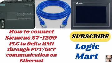 How to connect Siemens S7-1200 PLC to Delta HMI through PUT/GET communication on Ethernet!