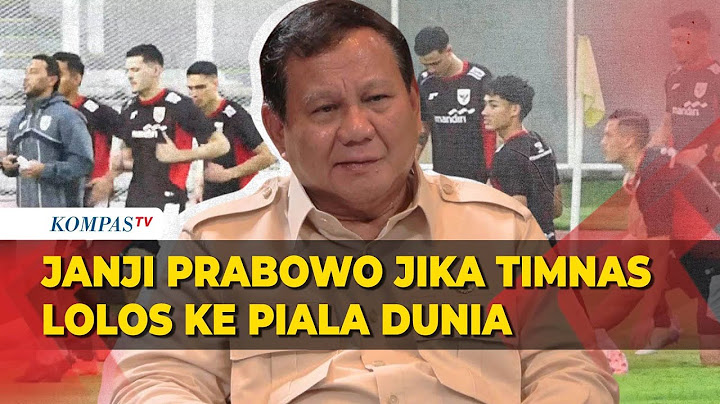 Janji Prabowo Jika Timnas Indonesia Lolos ke Piala Dunia 2026