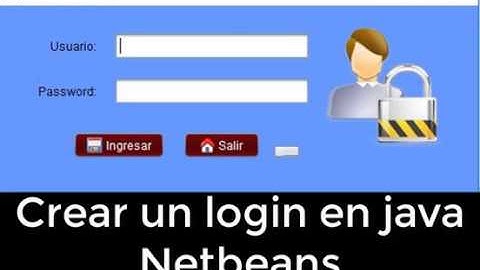 crear un login en java netbeans (CURSO JAVA)