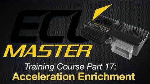 ECU Masters Training Course Part 17: Acceleration Enrichment | Evans Performance Academy