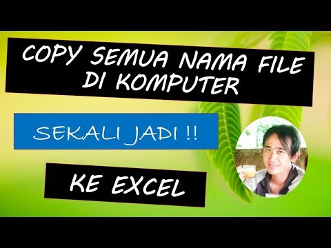 Video: Cara Menyalin Nama Fail